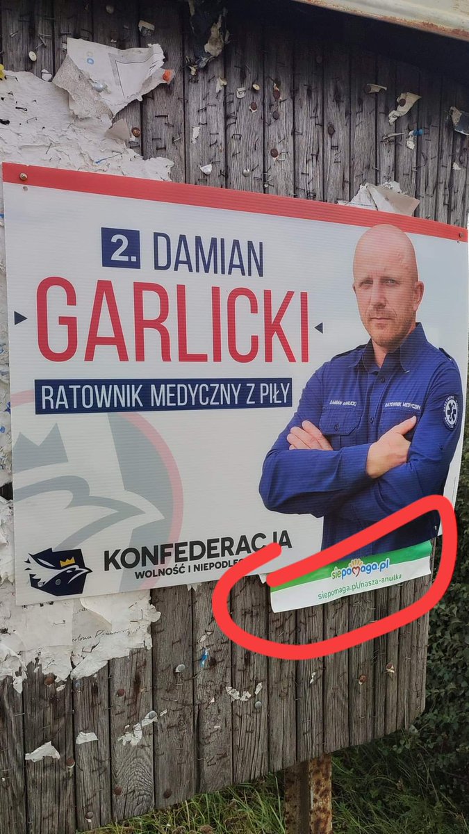 Kwintesencja Konfiarstwa 'Ratownik medyczny' Damian Garlicki, zwolniony ze złotowskiego szpitala w związku ze śmiercią 36-letniej pacjentki nieprzyjętej na SOR, zakleja swoją mordą plakaty ze zbiórką na chore dziecko A tutaj macie link do zbiórki zakrytej przez Konfiarza:…