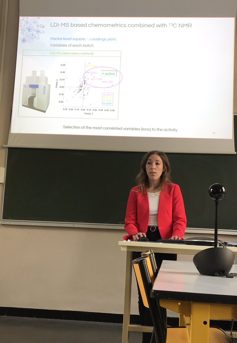 What a PhD thesis defence Manon Meunier ! Very proud of you. It was a real pleasure working with you for 3 years.

#dereplication #metabolomics #chemometrics #LDIMS #MixONat #molecularnetworking #ionmobility #naturalproducts