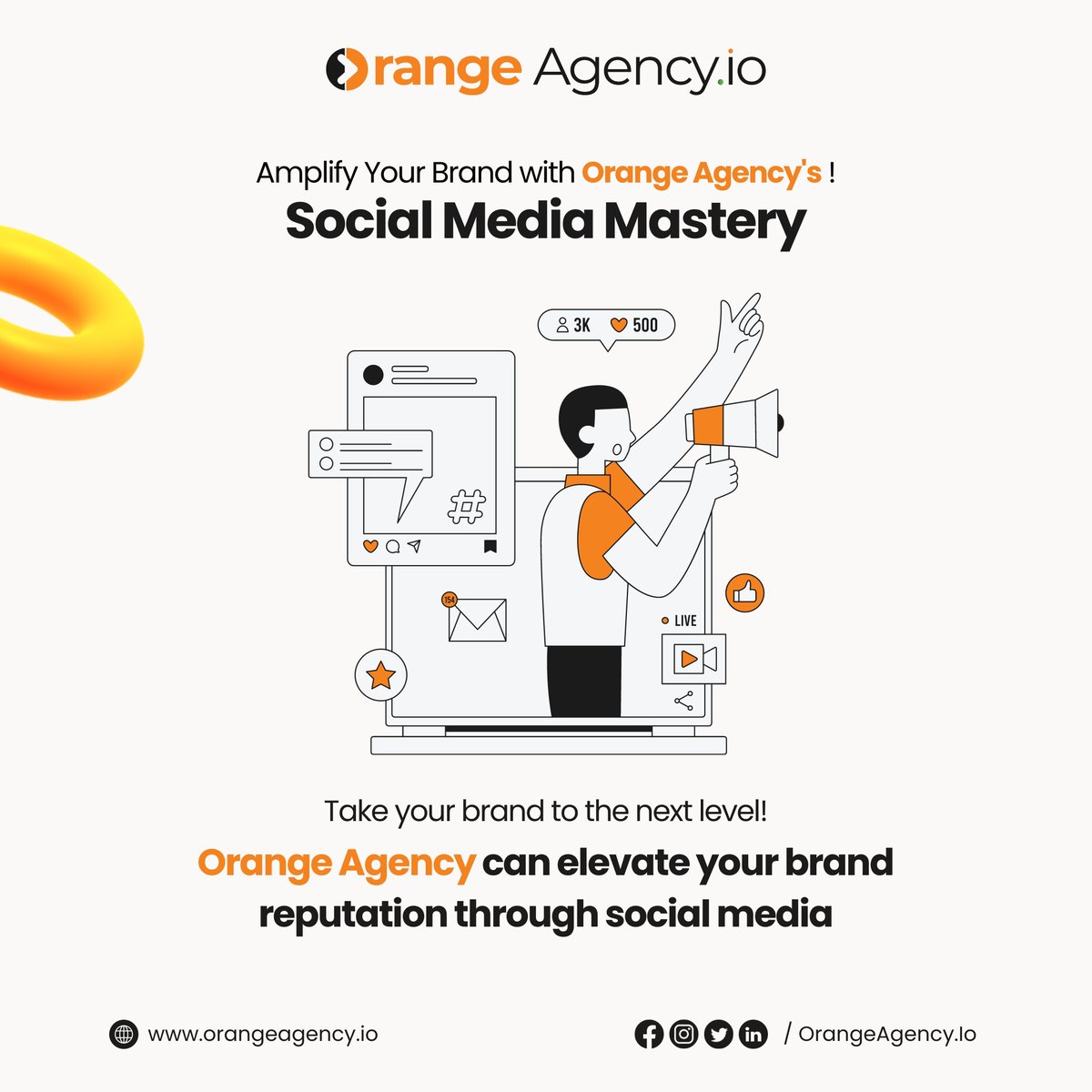 Amplify Your Brand with Orange Agency's Social Media Mastery!

Take your brand to the next level! orangeagency.io

#OrangeAgency #SocialMediaManagement #BrandReputation #SocialMediaMarketing #OnlineEngagement #PositiveBrandImage #Niger #ElonMusk #Titanic #TheEqualizer3