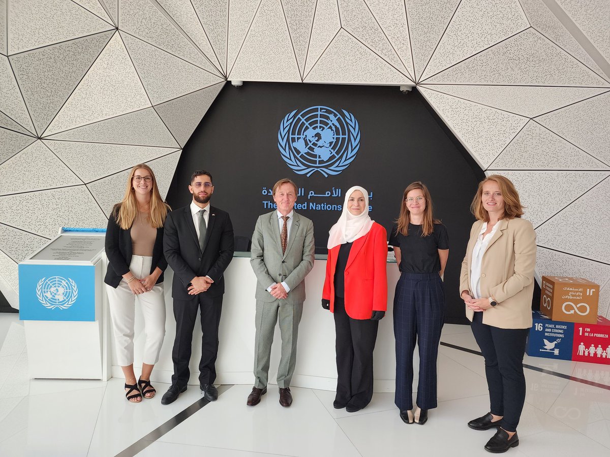 It was a pleasure 2 host a delegation from the Netherlands at the UN House.  This visit was in light of the UN solutions strategy 4 afghan refugees, of which Qatar is the chair &amp; the Netherlands is a cochair. A wonderful hour of exchange &amp; strategizing!