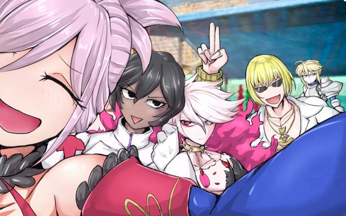 fgoはじめた頃の☆5鯖 この子たちなんじゃけど。いっしょにストーリー駆け抜けた分だけ愛着も湧くよの。 