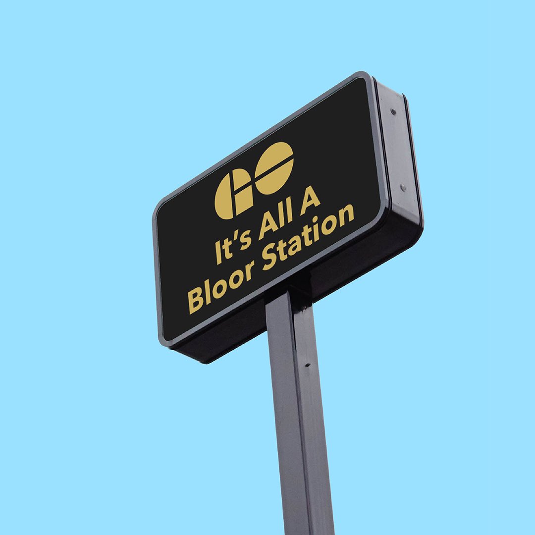 GOtransit's tweet photo. The Drake x GO Takeover! ❤ Bloor GO Station is one of many changes made to welcome you home @Drake 🎶 Welcome back to the 6ix with GO. See you Oct 6 &amp; 7 #drake #itwasallablur #toronto https://t.co/Qy2EDhyyjd
