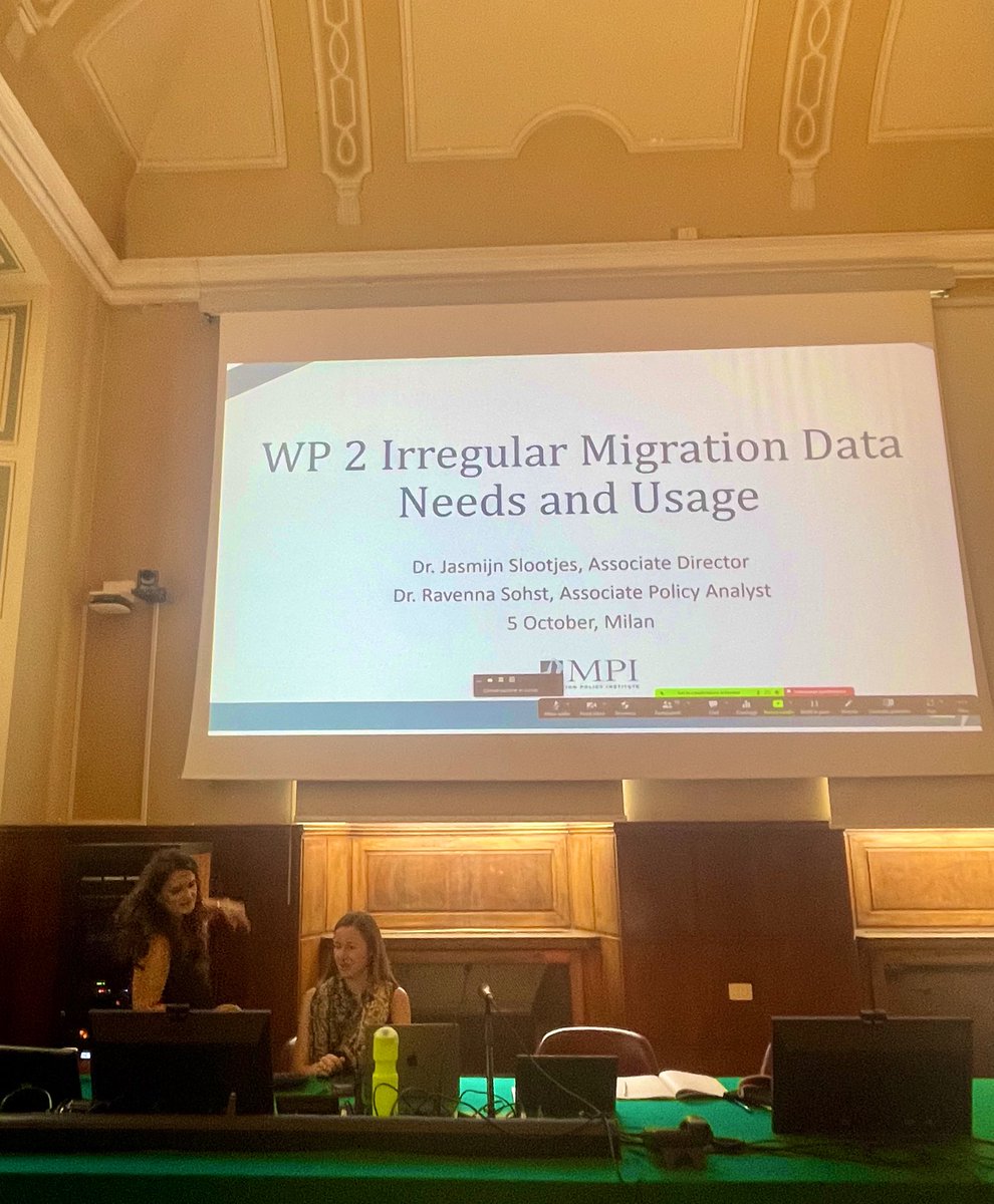 Today in Milan with @MPI_Europe @JasmijnSlootjes for our second annual @MIrreM_project meeting! Exploring challenges in irregular migration data production, sharing and uptake.