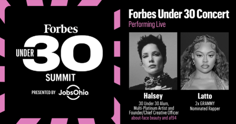 TheCLE's tweet photo. Are you a college student in The Land? Well, it's your lucky day.

Hit the link below to grab complimentary admission to the @ForbesUnder30 opening night concert featuring Grammy-nominated stars Halsey and Latto. All attendees must be 21 with proof of ID. #ThisisCLE