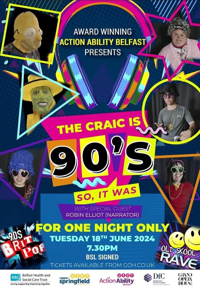 🤩🤩It's show time🤩🤩

We are super excited to announce that our new show, “The Craic was 90’s….. So it was “ have been released!

Keep your eyes peeled on goh.co.uk, tickets available from Friday 13th !!