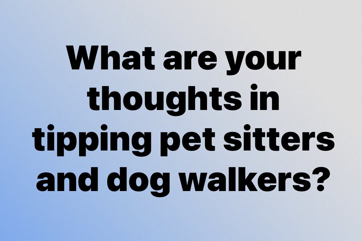 Just about everyone has an opinion on tipping. We’d love to hear your take from pet parents and pet service providers!  #tipping #petservices #petsitters #dogwalkers #catsitters #professionalpetsitters