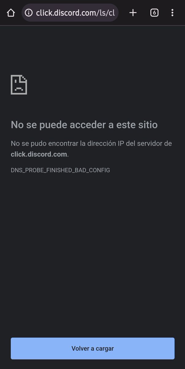 madarikat's tweet photo. @discord  solicite cambio de contraseña, pero no permite abrir en los navegadores su link para cambio. https://t.co/uFNjj4p1Rn