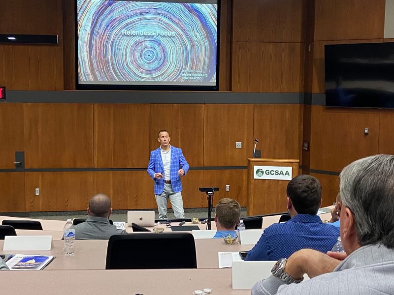 The <a href="/NufarmUSTurf/">Nufarm US Turf</a> EXCEL class is kicking off day 3 from GCSAA headquarters! <a href="/GCSAACEO/">Rhett Evans</a> chats with the crew about relentless focus.