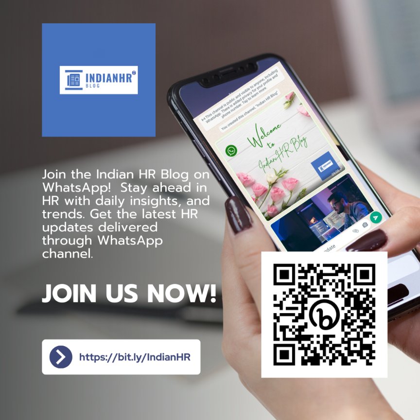 IndianHRBlog's tweet image. 🙏Please follow the 𝗜𝗻𝗱𝗶𝗮𝗻 𝗛𝗥 𝗕𝗹𝗼𝗴 🇮🇳💼📝𝙘𝙝𝙖𝙣𝙣𝙚𝙡 👥 on WhatsApp 😃🖖

bit.ly/IndianHR