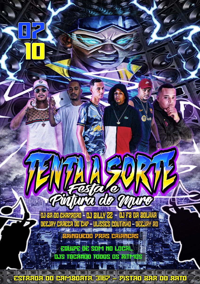 rdoastroprod's tweet photo. ⚠️Agenda Atualizada⚠️

⭕Sábado 07/10⭕
- Tenta Sorte - Guadalupe ✔️ @TentaSorte2G

- Baile do Nosso DJ RD - Honório Gurgel @bailedaproenca2 

⚠️Quinta 12/10⚠️
- Festa Dia Das Crianças - Honório Gurgel @bailedaproenca2 https://t.co/ZbSq8VtIvj
