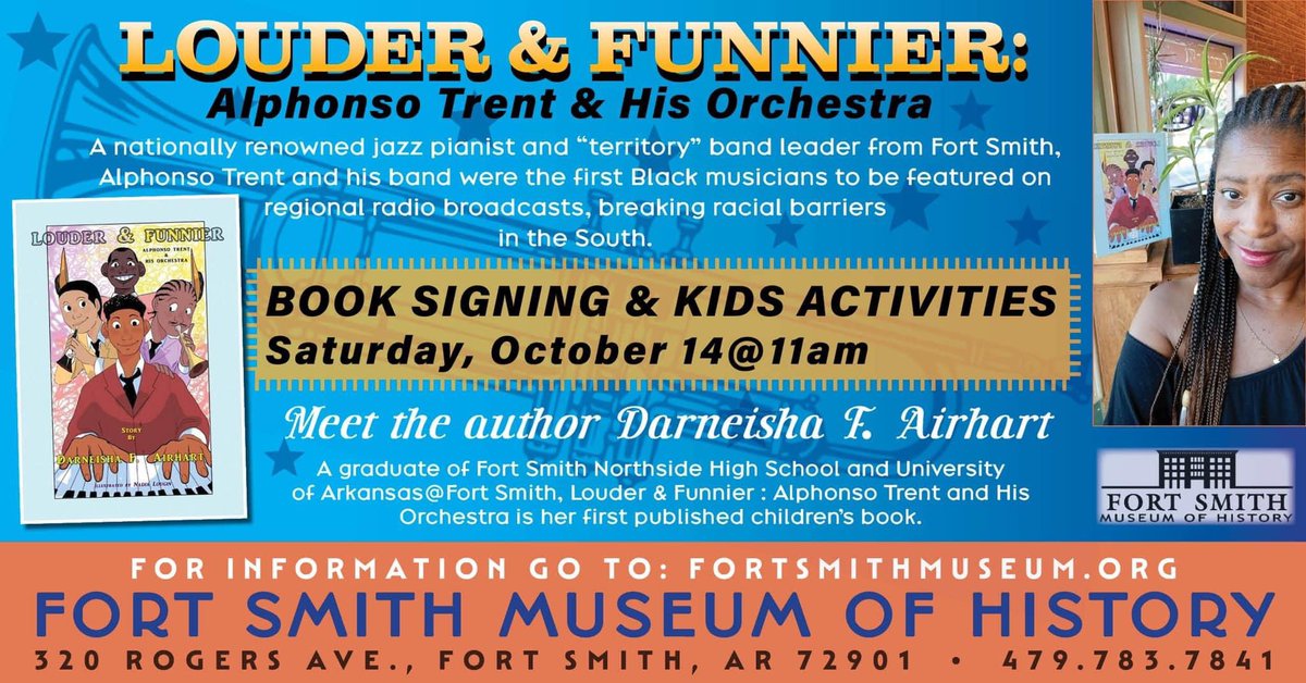 FSMuseumHistory's tweet image. celebrate his birthday with a kid’s court and birthday treats! 

RSVP/Register for tickets at fortsmithmuseum.org 

#fortsmithmuseumofhistory #fortsmithhistory #ExperienceFS #godowntownfs #fortsmitharkansas #alphonsotrent #judgeparker