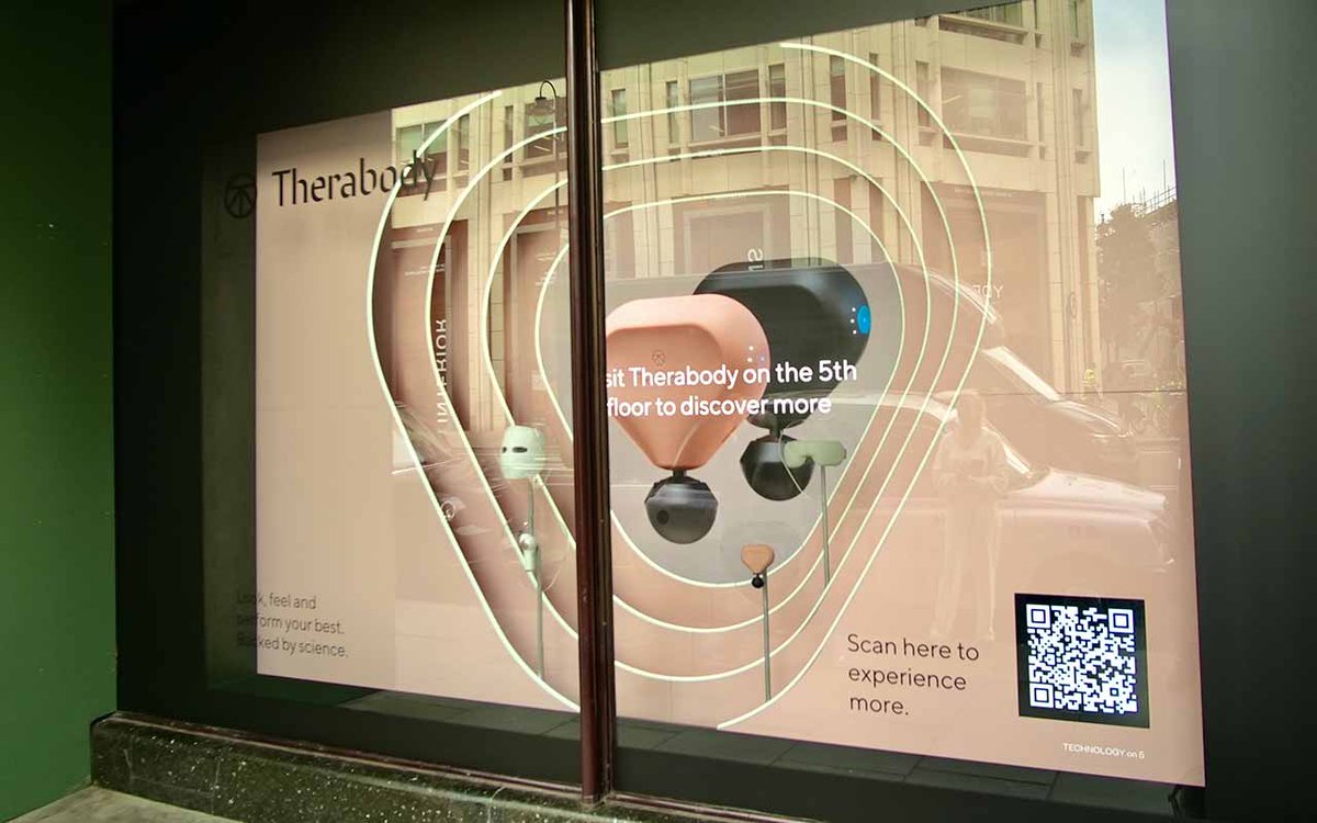 365Retail's tweet photo. Harrods Tech Month Features Interactive Window Display by Wellness Brand Therabody https://t.co/2J54jRDsNR https://t.co/SSzjCaeoSD