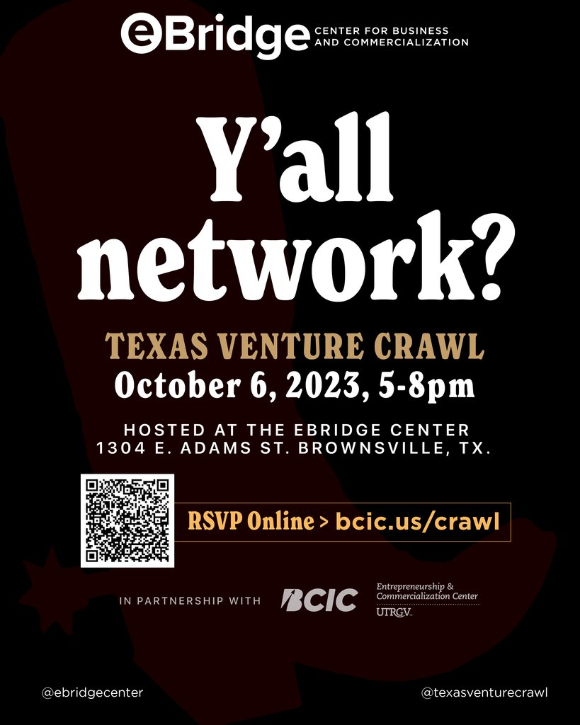 Texas Venture Crawl is happening this Friday, and the fantastic speakers and panel lineup has grown. Join us for an evening of networking, pizza, drinks, and insights into the future of business on both sides of the border!

RSVP: bcic.us/crawl