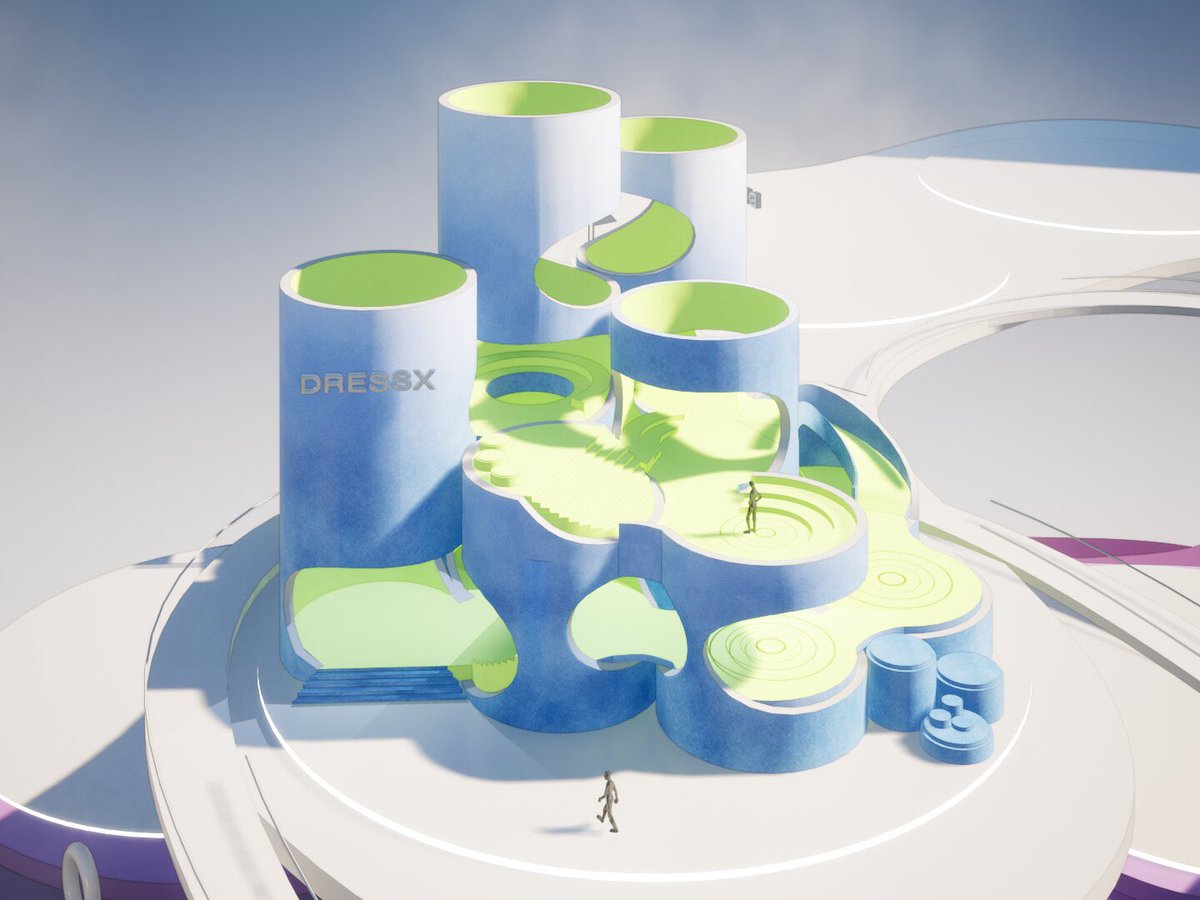 dressxcom's tweet photo. 🎉 Exciting Collaboration News! 🎉  
 
Hey everyone! We are pleased to announce our collaboration between DRESSX & @Metarchbiennale! 🤝✨ We created two exclusive Verables for this incredible show which we would love you to have and bring with you everywhere.🌟  
 
We invite you to visit the DRESSX architectural pavilion on Decentraland to mint your special edition verable hat. 🎩💫 

Also, if you want to claim the AR version of the exclusive outfit, follow the next steps and get yours!  
- Subscribe to @dressxcom & @Metarchbiennale on Twitter
- Take a screenshot of you and the DRESSX pavilion.m
- Post it under the tag #dressxXmab
 
And after a couple of days we will send you the exclusive verable 🚀 

📛 Hurry up, The First Metaverse Architecture Bieannele is only open for a few days!📛

*Pavilion design by Dearch Space