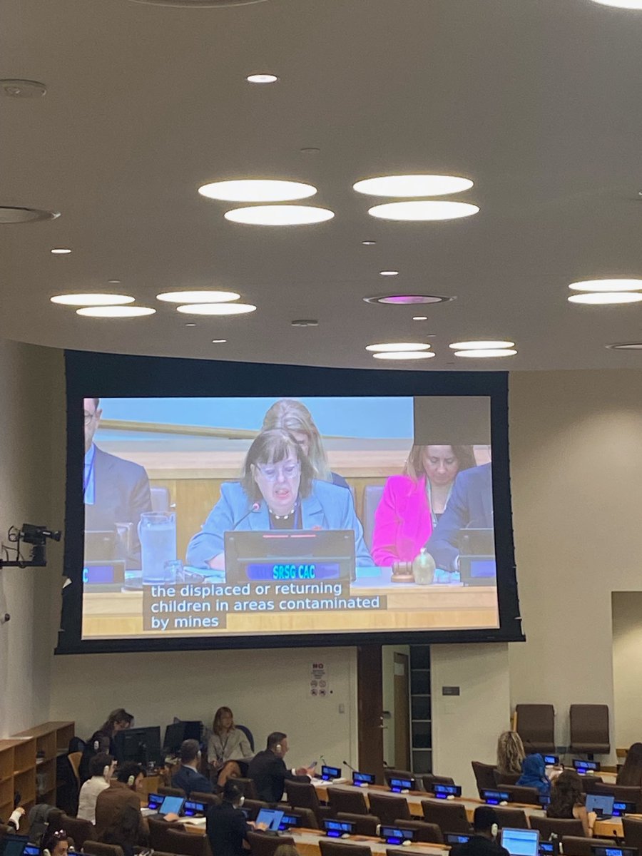 The Special Representative highlighted that we have forgotten about the #CRC and reminded Member States that if we want to better protection children in conflict, we need them and their commitments. #ACTtoProtect