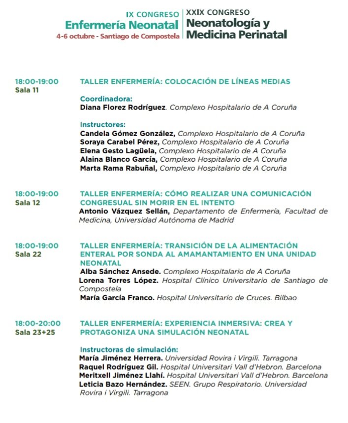 SEEN_Neonatal's tweet photo. Últimos talleres para la tarde de hoy.
#seneo2023 #seen23 #seen2023 #seneoseen2023 https://t.co/3rZd9nl0Nm