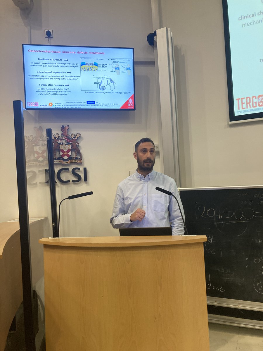 RCSI TERG (@tissueengdublin) on Twitter photo A wonderful seminar this morning from Dr Jeroen Geurts (<a href="/OA_Lab_CHUV/">Jeroen Geurts PhD</a>) on subchondral bone and marrow adipose tissue as underlying causes of osteoarthritis accompanied by our own <a href="/claudio_intini/">Claudio Intini</a> presenting research done to date on the #ReCaP to date! A wonderful seminar this morning from Dr Jeroen Geurts (<a href="/OA_Lab_CHUV/">Jeroen Geurts PhD</a>) on subchondral bone and marrow adipose tissue as underlying causes of osteoarthritis accompanied by our own <a href="/claudio_intini/">Claudio Intini</a> presenting research done to date on the #ReCaP to date!