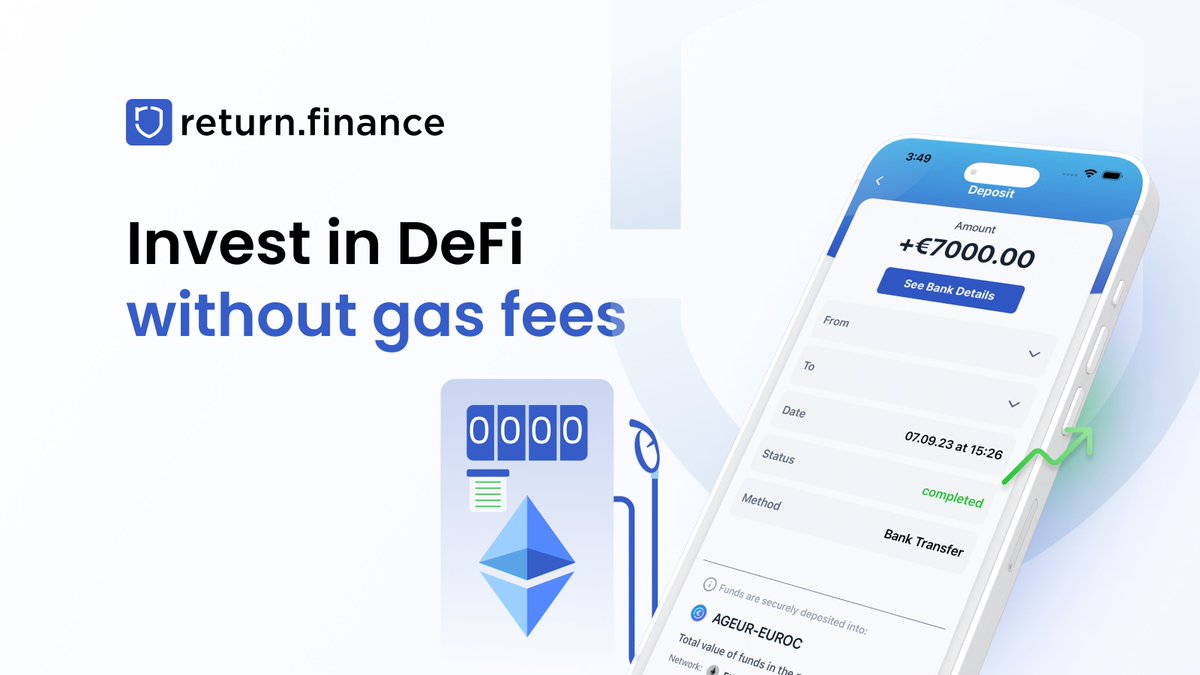 ReturnFinance's tweet photo. 🚫 Say goodbye to hefty gas fees on your DeFi journey! 🚀 With Return Finance, we’ve got them covered, so you can dive into earning without the extra costs. Start exploring the potential of DeFi worry-free with us now! 💸✨ 
#ZeroGasFees #ReturnFinance #EasyDeFi https://t.co/nAcjq3gxHp