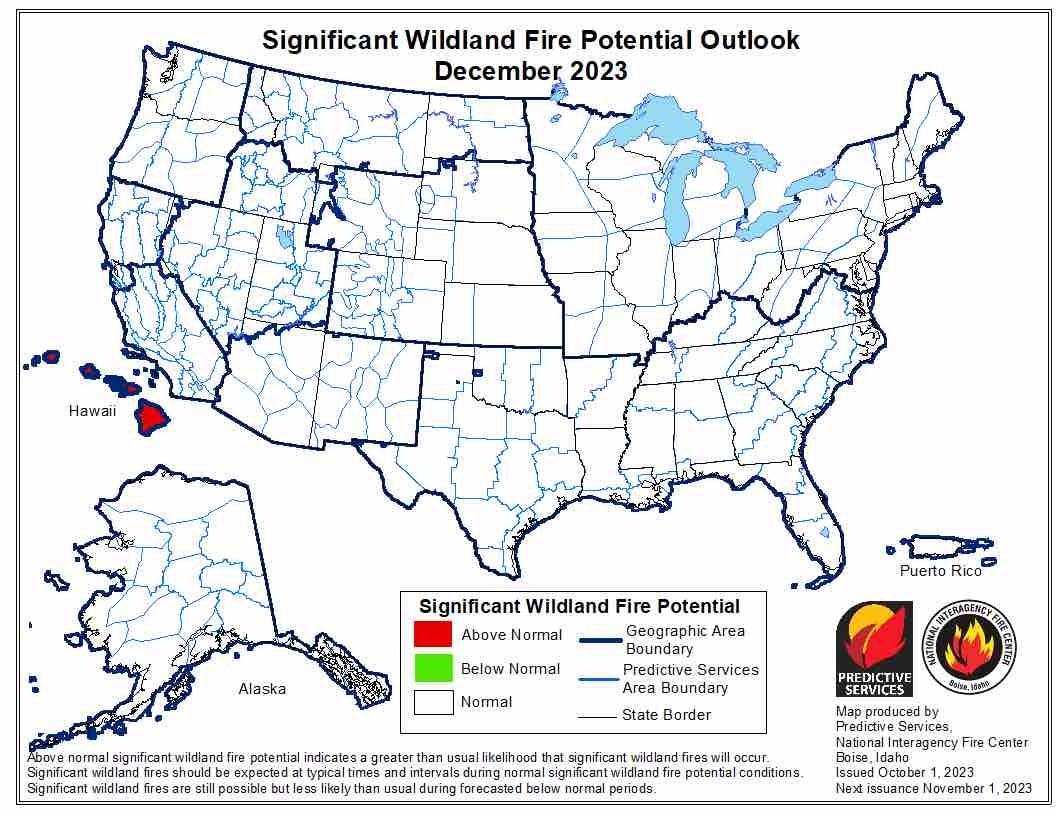 BLMFire's tweet image. Check out the latest #WildlandFireOutlook! Available on the National Interagency Coordination Center webpage under Predictive Services --&amp;gt;  nifc.gov/nicc/predictiv….                        #FireYear2023 #PredictiveServices