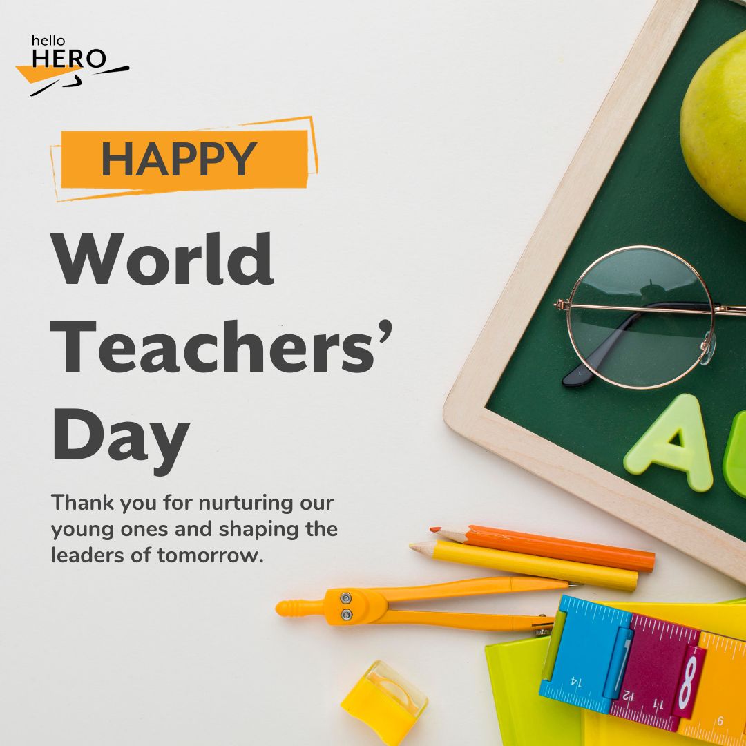 Celebrating World Teacher Day! Thank You, Teachers! 🍎✨

To the incredible teachers who inspire, educate, and light up our world: THANK YOU! 

#WorldTeacherDay #teachers #specialeducationteachers #EducationMatters #education #teachersupport #thankyouteachers