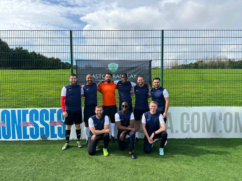 Well done to Team SJ who recently took part in the  World Cup Charity Football Tournament. The tournament was played at St. George's POark, home of England football and raised money for Motor Neurone Disease, Woking &amp; Sam Bare Hospices and Ruislip Rangers!

#stephenjames #BMW