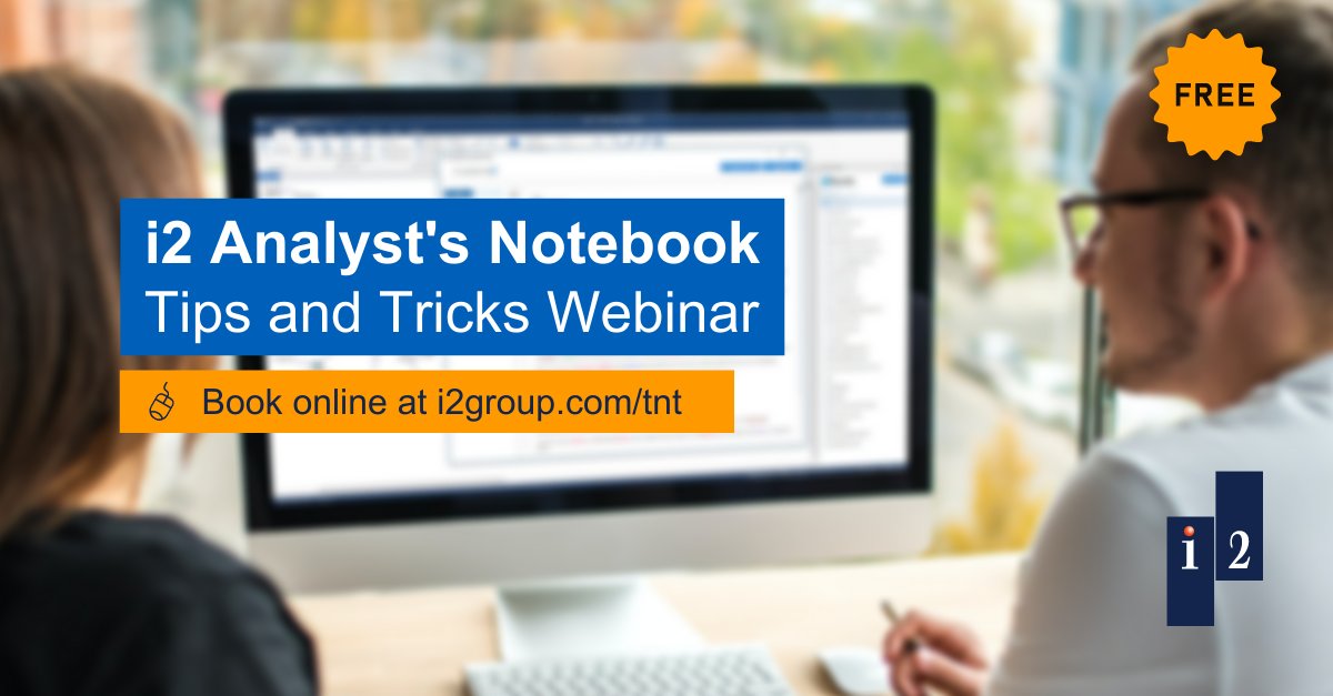 i2_group's tweet image. 📣 Don&apos;t miss out on the upcoming FREE Tips and Tricks webinar for i2 Analyst&apos;s Notebook.

📆 12 October
🕔 17:00 - 21:00 BST / 12:00 - 16:00 EST

👉 To sign up and to see other dates in 2023, visit bit.ly/43C7PzX

#i2AnalystsNotebook #FreeTraining #Webinar