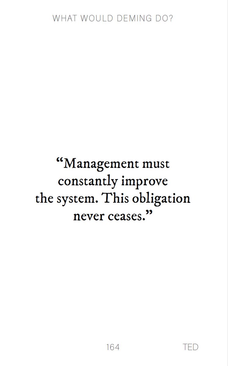 W. Edwards Deming  elaborately talked about the fact that it is the responsibility of mangers to work the system. Here is a book about that: redforty2.com/product-page/w… #deming #whatwoulddemingdo #workthesystem