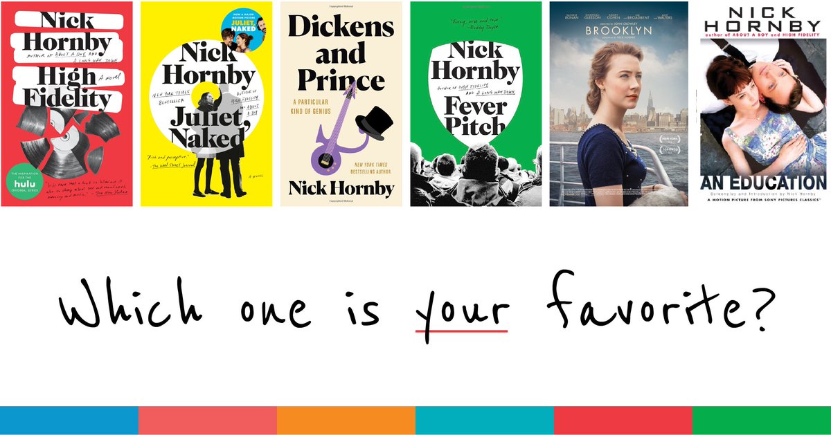 Just one more week until <a href="/nickhornby/">Nick Hornby</a> is here for West Hartford Reads! Which Nick Hornby book or movie is YOUR favorite? #nickhornby #westhartfordreads #authorvisit
