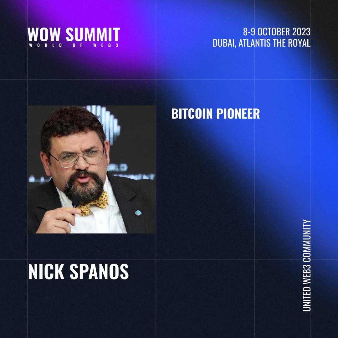 I am honored to be the opening keynote speaker at WOW Summit Dubai 2023! Bitcoin is alive and well in #dubai #wowsummit 
Request your exclusive invite now 📷 loom.ly/3gkdgow  #WOWSummitDubai #BitcoinInnovation #BlockchainExpert #Bitcoin #InnovationSpeaker