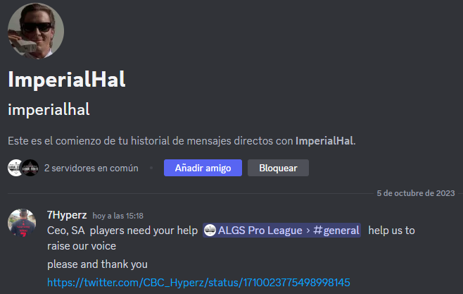 7Hyperz's tweet photo. Se intento de todo @ImperialHal. #LetSAPlayersBeFree https://t.co/q3glzECGZF