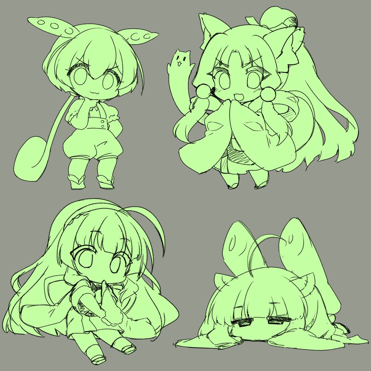 前の
東北家アクリルキーホルダーの
データが前のPC壊れた時消えたので
リメイクしてる 