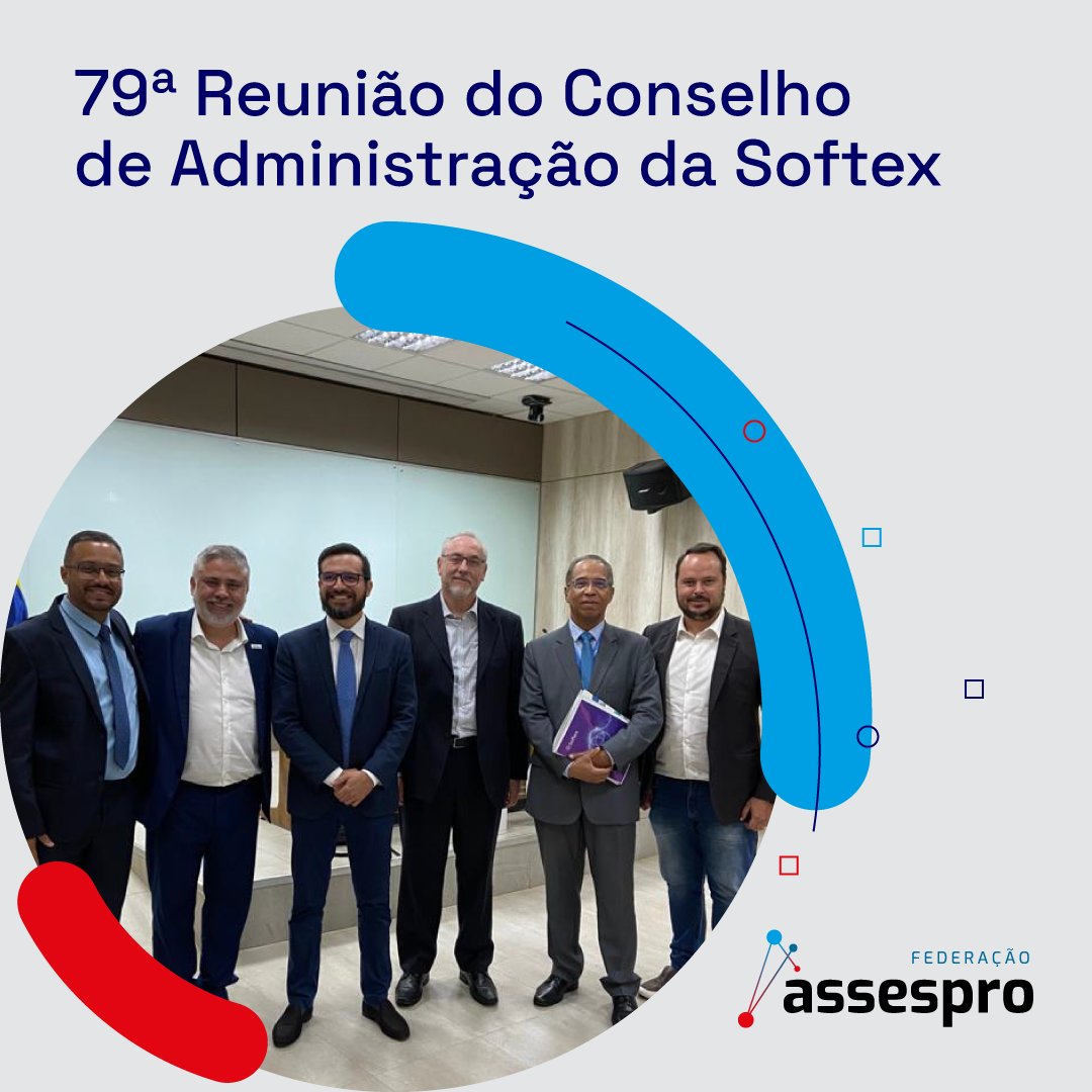 Assespro's tweet photo. A Federação Assespro teve a honra de participar da 79ª Reunião do Conselho de Administração da Softex, com a representação de seu presidente, Christian Tadeu como conselheiro. https://t.co/Tg4f2BiN96