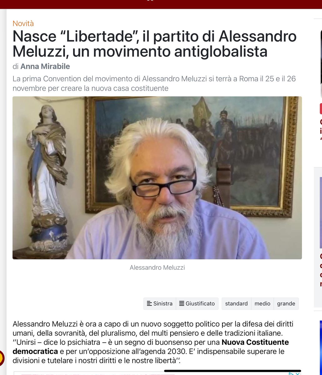 DrPaoloMezzana's tweet photo. Tweet muto #Meluzzi e la “circolarità” politica. #libertade https://t.co/e6PxN3Ev1m