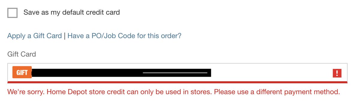 seriously <a href="/HomeDepot/">The Home Depot</a>? i can't use store online