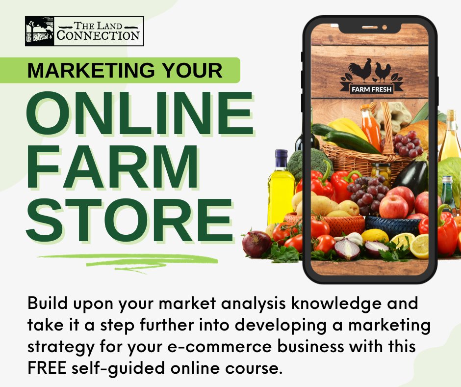Build upon your market analysis knowledge and take it a step further into developing a marketing strategy for your e-commerce business with this self guided course.

Register here: thelandconnection.org/resource/marke…
