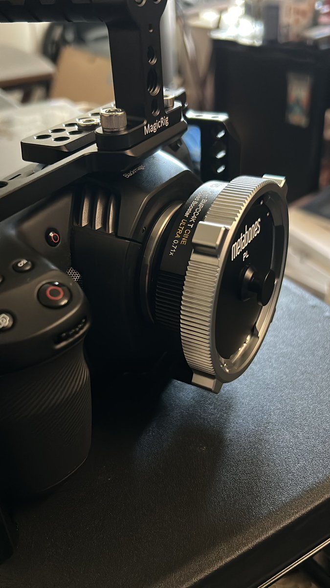 So excited to get back into making content #bmpcc4k #metabones #plmount #cameras #camerarig