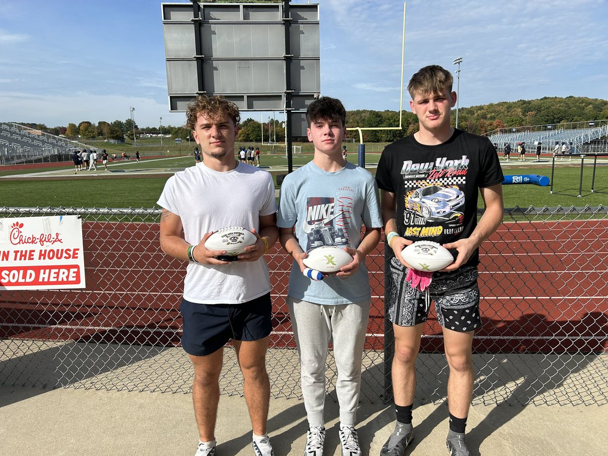 Kiski Area Football (@kiskifootball) on Twitter photo Thank you to Mixed Nutrition for sponsoring our Game Balls from our 28-7 win over Indiana.
Offense- <a href="/landonkucic/">Landon Kucic</a>
Defense- <a href="/3bart_martin/">Terry (Bart) Martin</a>
ST- <a href="/andrew_finney5/">Andrew Finney</a> Thank you to Mixed Nutrition for sponsoring our Game Balls from our 28-7 win over Indiana.
Offense- <a href="/landonkucic/">Landon Kucic</a>
Defense- <a href="/3bart_martin/">Terry (Bart) Martin</a>
ST- <a href="/andrew_finney5/">Andrew Finney</a>