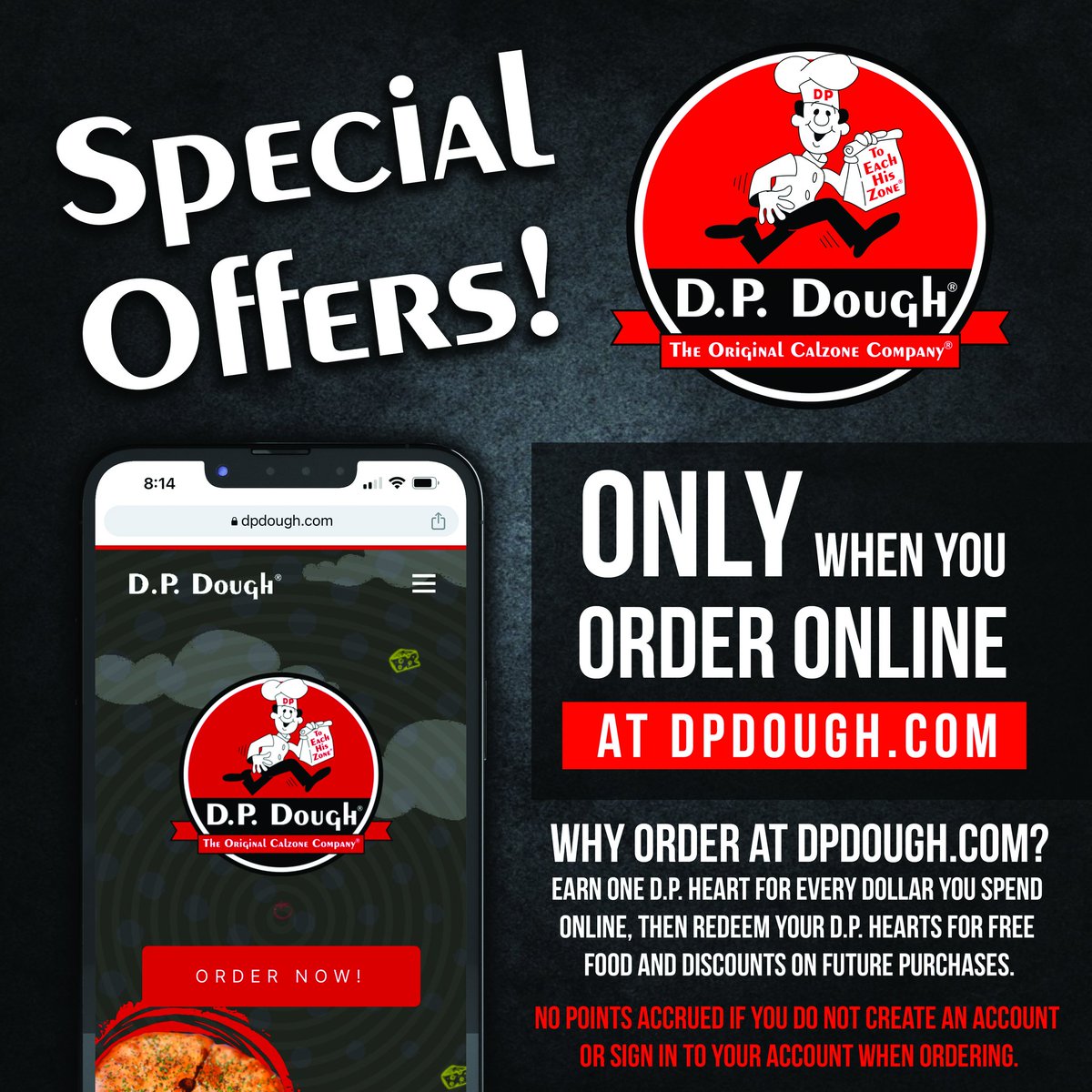 DPdoughCLE's tweet photo. Special Offers ONLY when you order online at https://t.co/8JkZP14FI4!

Why order directly through https://t.co/ngJzxIsgaM?
Earn one D.P. Heart ❤️ for every dollar you spend online, then  REDEEM your D.P. Hearts for FREE food &amp; discounts on future purchases.
#Cleveland #ClevelanOH https://t.co/CmhTt28YJW