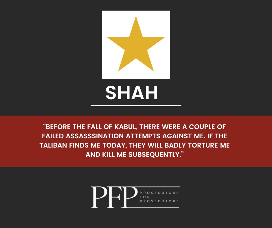 Below is a first hand account of a prosecutor still trapped in Afghanistan. Their name has been changed to protect their identity. Go to apa-pfp.org/donation/ and donate today. #prosecutorsforprosecutors