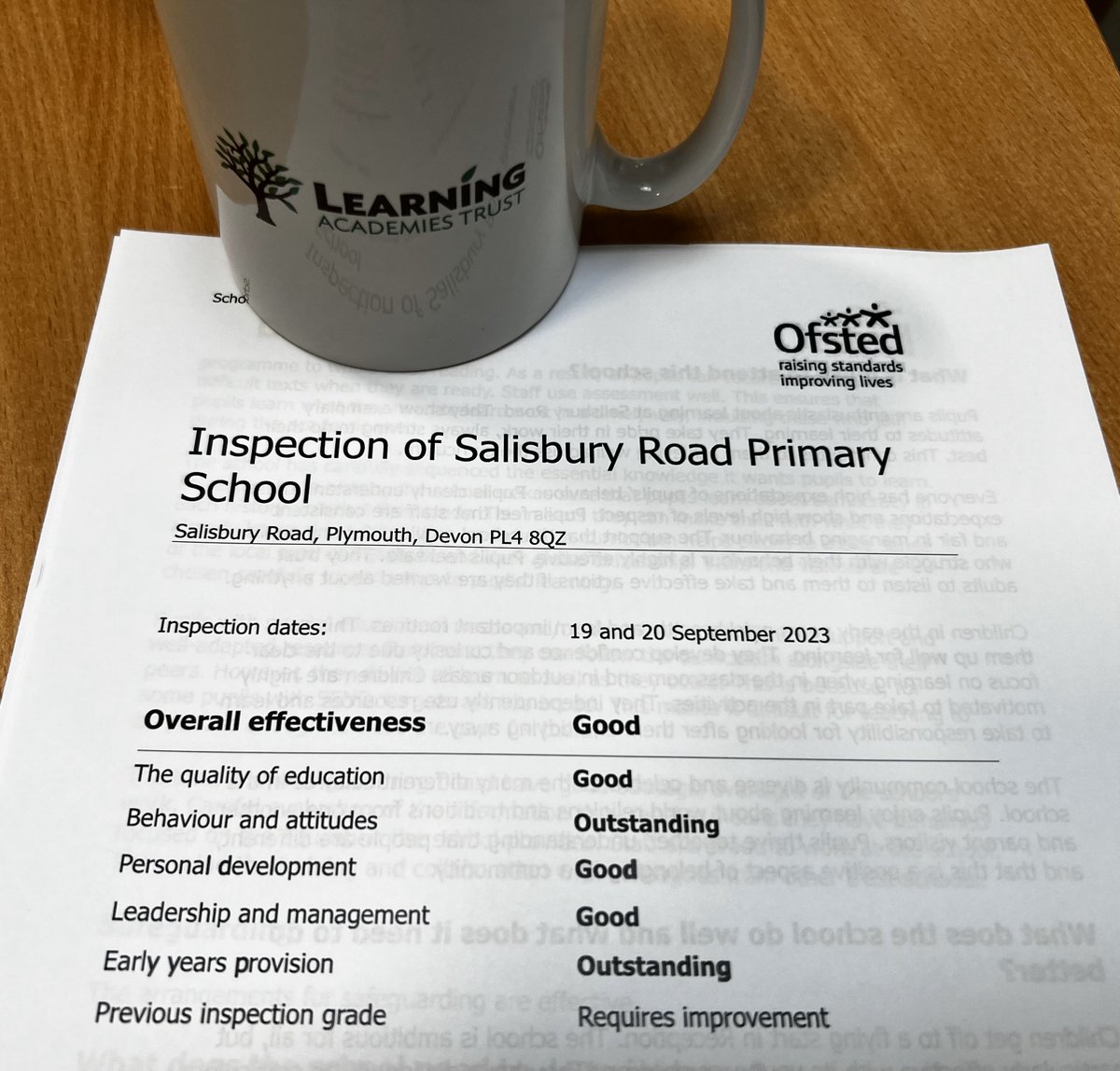 Salisbury Road Primary (@salisburyrdprim) on Twitter photo We are officially a GOOD school! We're very proud of all our pupils. staff, parents and governors. What a great achievement! <a href="/CiaraEMoran/">Ciara Moran</a> <a href="/emjbenton/">Emma Benton</a> <a href="/learningatceo/">Simon Spry</a> We are officially a GOOD school! We're very proud of all our pupils. staff, parents and governors. What a great achievement! <a href="/CiaraEMoran/">Ciara Moran</a> <a href="/emjbenton/">Emma Benton</a> <a href="/learningatceo/">Simon Spry</a>