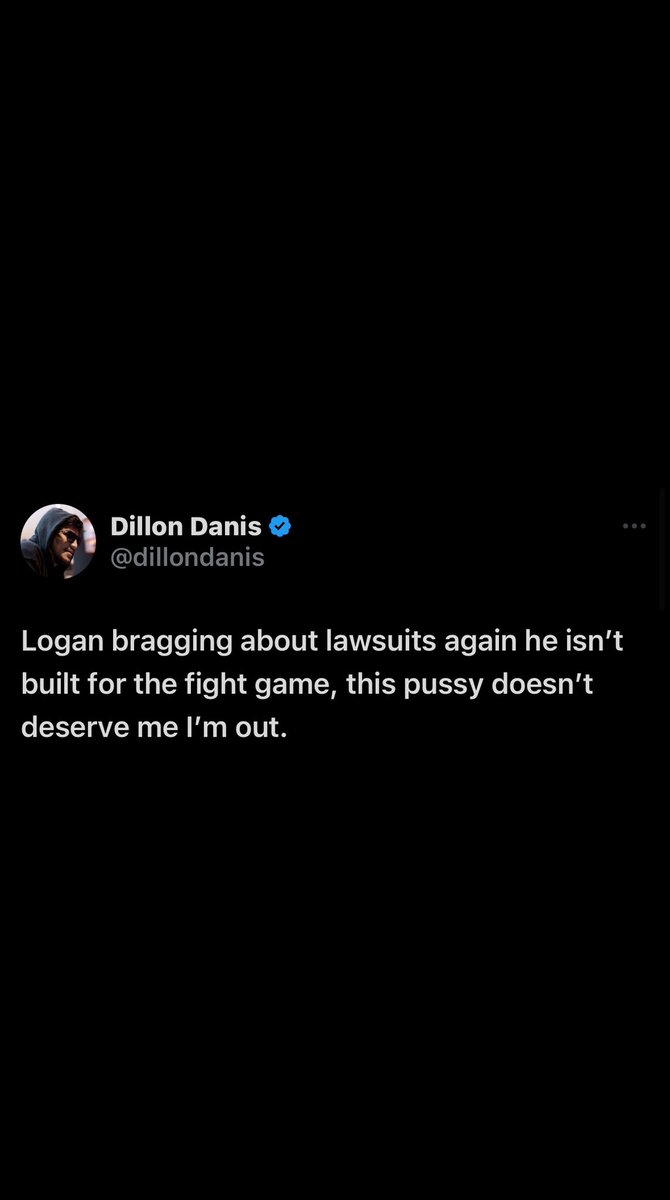 Dexerto's tweet image. Dillon Danis claims he’s “out” of his fight with Logan Paul