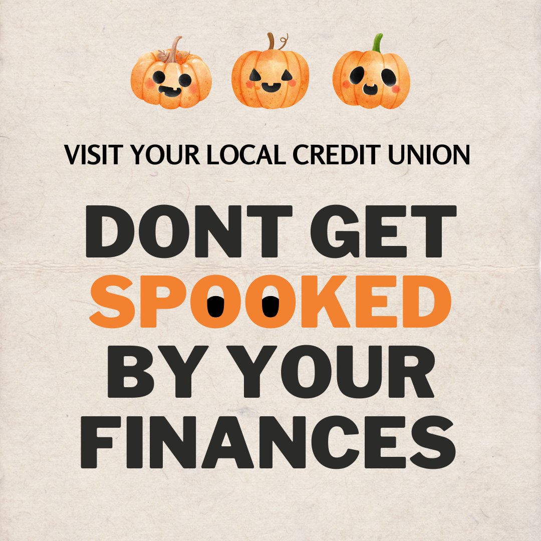 This financial planning month don't get spooked by your finances. Stop in your local credit union to create a stable financial footing to build generational wealth!