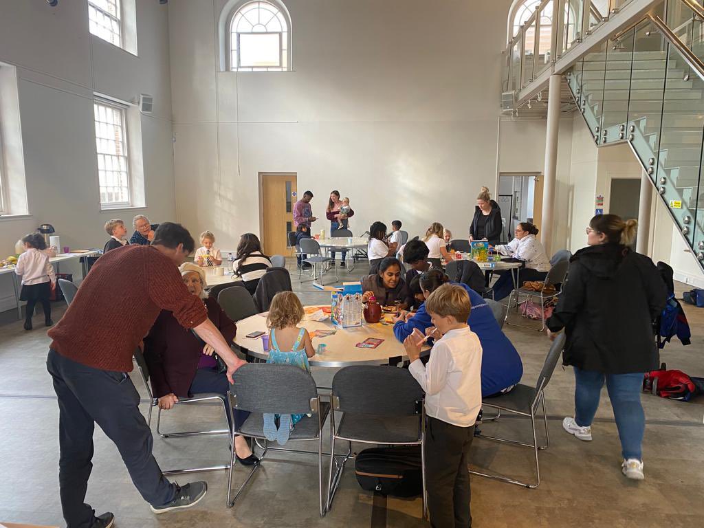 Thursday Tea is buzzing.. so great to see so many families attending. When I set this up, I wanted to have people of all ages in the room, being together and enjoying each other’s company. Today we had a 1 year old and a 92 year old. <a href="/GodfirstChelt/">Godfirst Church</a> <a href="/GlosDioc/">The Diocese of Gloucester</a>