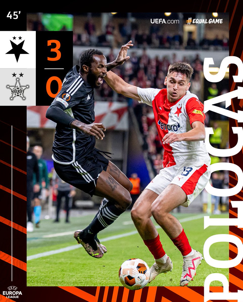 Slavia Prague - FC Sheriff Live - Europa League: Football Scores &  Highlights - 05/10/2023