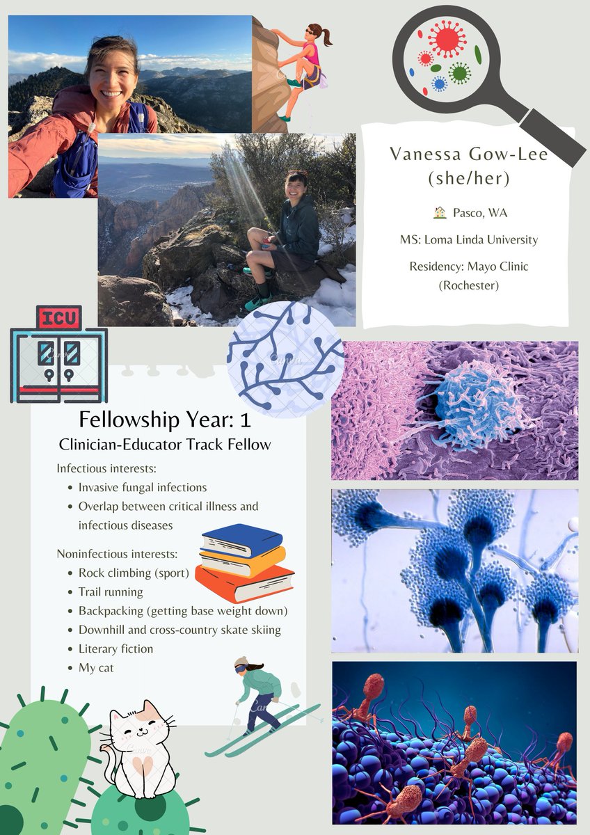 It's Fellow Friday! 🥳 This week, we introduce Vanessa Gow-Lee, one of our first-year clinician-educator fellows! Vanessa is an outdoor activities enthusiast with a passion for caring for critically ill patients.