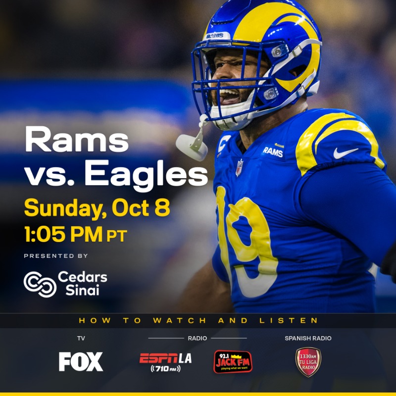 Rams 2025 eagles stream