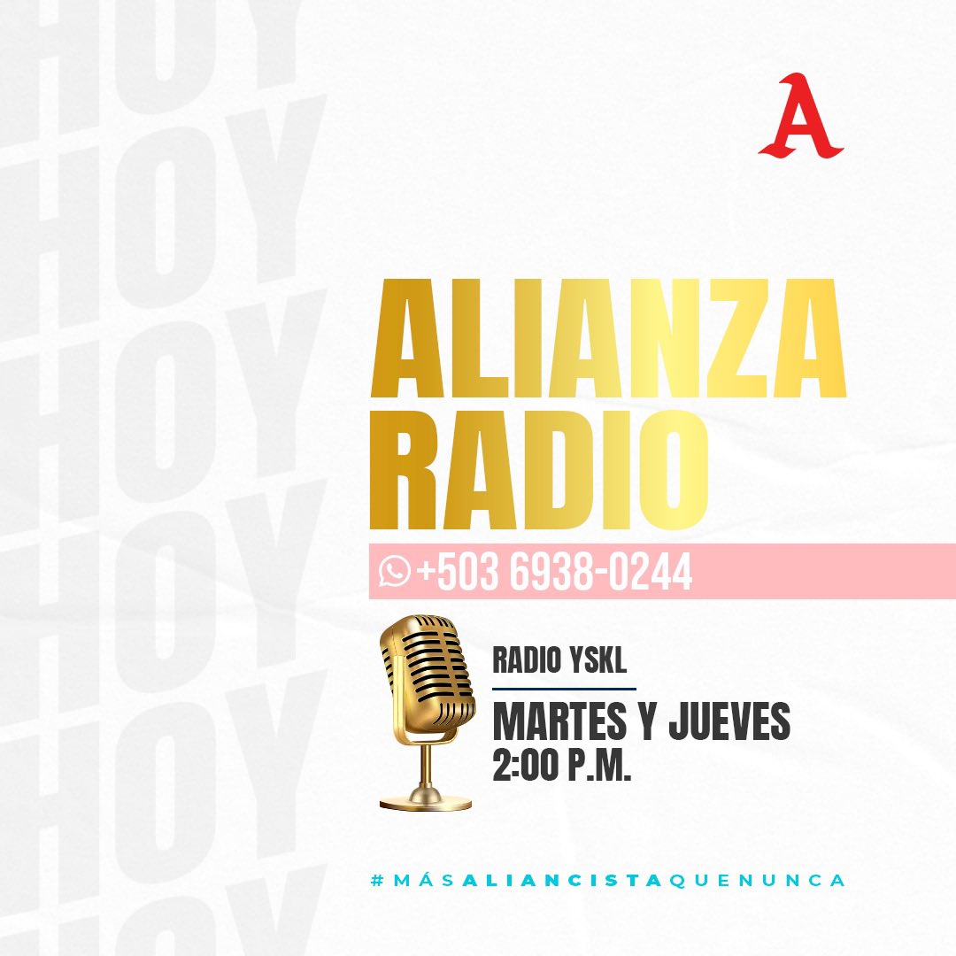 Alianza Fútbol Club (@AlianzaFC_sv) on Twitter photo 2023-10-05 19:57:50 💥 ¡Jueves de Alianza Radio! 🤍🅰️ 📻 Los esperamos, Albos. 🎤 @JoelCanasTV @Rockyalaire #AlianzaFC | #65AñosDeHistoria 💥 ¡Jueves de Alianza Radio! 🤍🅰️ 📻 Los esperamos, Albos. 🎤 @JoelCanasTV @Rockyalaire #AlianzaFC | #65AñosDeHistoria