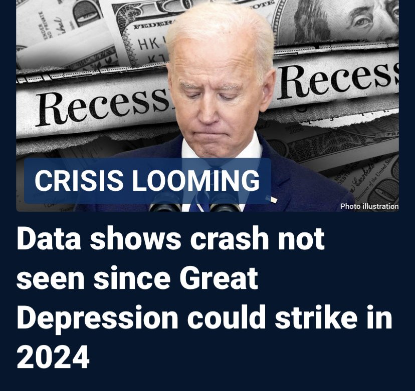 PaulaJo4GOP's tweet image. Now Biden running us into a Depression. Stolen elections have dire consequences. #BuildThatWall