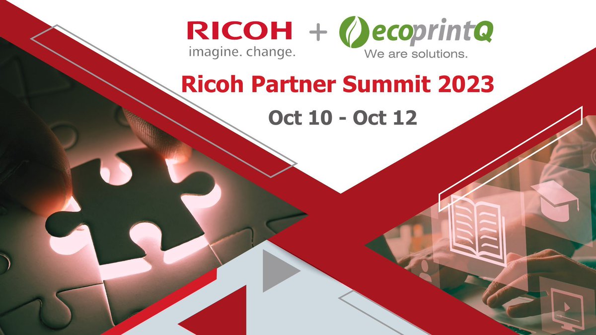 ecoprintQ's tweet photo. We are pleased to announce that ecoprintQ and PaperCut will be present at the RICOH Partner Summit where Vision Meets Action 2023 in Denver, CO on October 10th – 12th.
#ricoh #papercut #papercutmf #ecoprintQ #partner #vision #action #denver https://t.co/nNNng3K7Tj