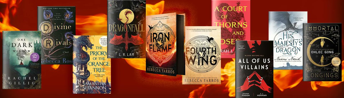 Consider this your weekend reading list, while you're counting down the days until #ironflame is released. Stop by your local store and grab a handful to hold you over.